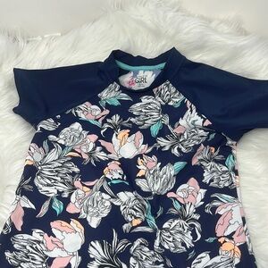 Athleta girls Rashguard Kids XL age 14 Floral